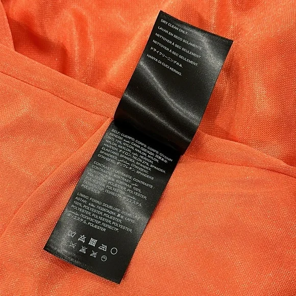 Bebe Single Sleeve Coral Mini Dress - XS - Picture 5 of 8